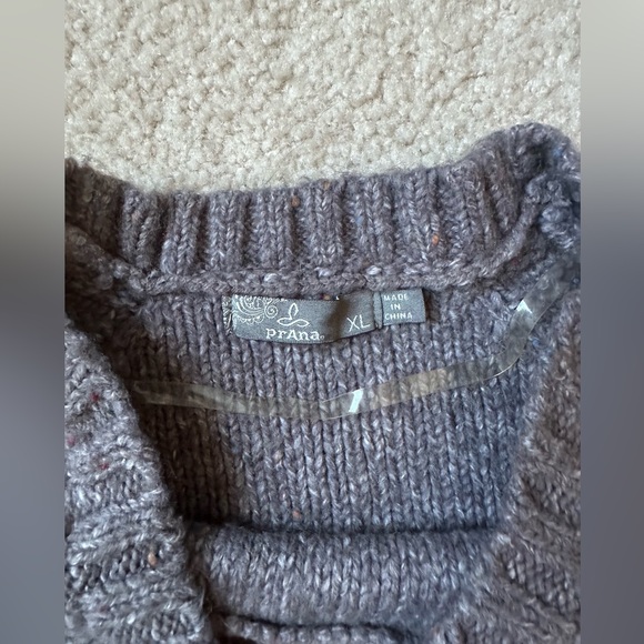 Prana Pia Knit Round Hem Sweater Sz XL - Picture 4 of 9